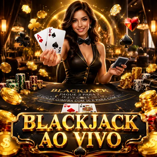 mesa de blackjack com dealer real